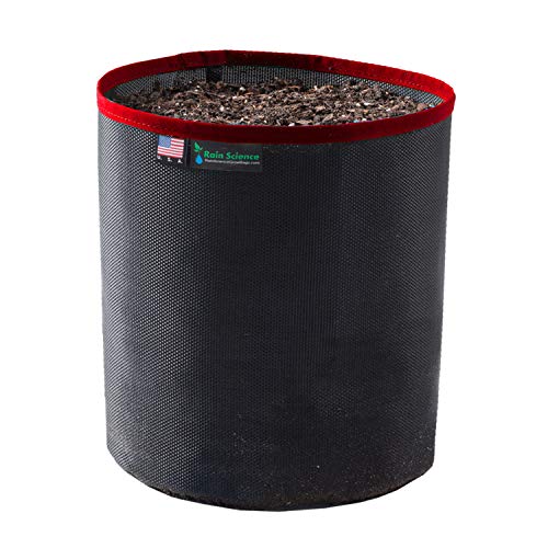 Grow Bag 2 Gallon, Planting Pots - Colorful Plant Grow Bags Pots Gardening Vegetable - Air Pruning Mesh Fabric Plant Container - (Black/Red) - color: Black/Red, size: 2 Gallon