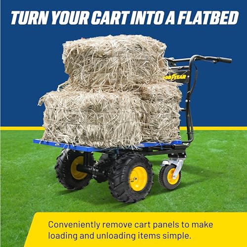 Goodyear Electric Power Wagon - 48V Utility Cart, 660 Lb Load Capacity