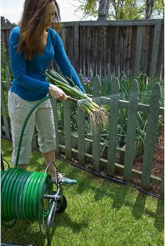 Yard Butler Garden Hose Truck - Heavy-Duty Water Hose Holder Cart - Powder Coated Steel Construction - Leakproof Reel - Portable Management - Holds up to 400' of 5/8" Hosepipe - size: 400 ft