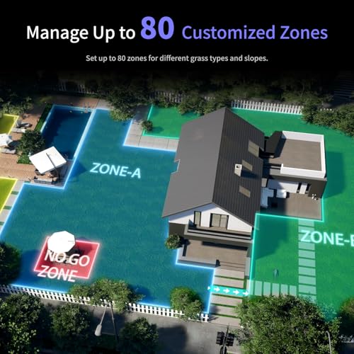 AIRSEEKER TRON SE with Garage, Robot Lawn Mowe,r Wire-Free,Lawn Mower Reception 0.37 Acre,Antenna-Free NetRTK+AI Vision,65% Slope 140° Obstacle Detection,80 Multi-Zone Management, IPX6 Waterproof,10Ah
