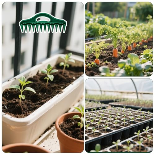 ABS Twelve Inch Seed Planter Tool Row Dibber Gardening Sower Matrix