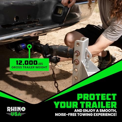 Rhino USA 2in Trailer Hitch Pin - Patented Locking Receiver Pin - color: Blue, size: 2 IN - 1 Pack