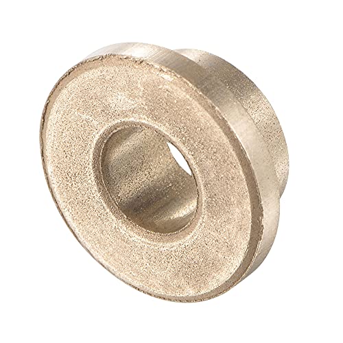 uxcell 4pcs Flange Sleeve Bearings 6mmBore,10mmOD,6mm L,Sintered Bronze - size: 6x10x6mm