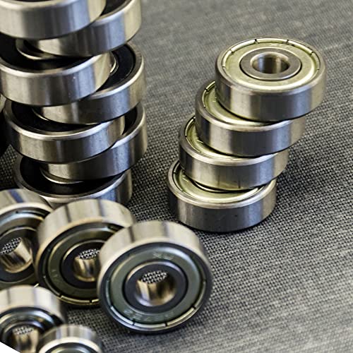 uxcell 6800-2RS Deep Groove Ball Bearing Double Sealed 1180800, 10mm x 19mm x 5mm Carbon Steel Bearings (Pack of 10) - size: 10mmx19mmx5mm