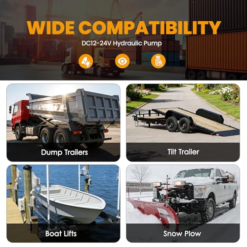 NEWTRY Wireless Dump Trailer Remote, 12-24V Dump Trailer Remote Controller