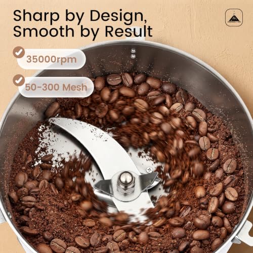 4500g Electric Grain Mill Grinder, 4100W Stainless Steel Grain Grinder, High-Speed Pulverizer Powder Flour Mill Machine for Dry Grains Spices Seeds Coffee Corn Herbs, Commercial & Home Use - size: 4500g, 4100W