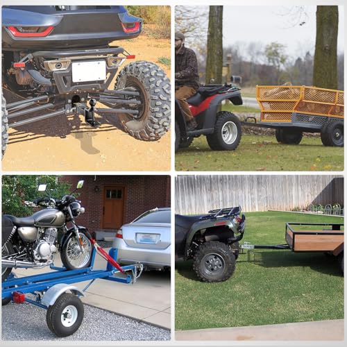 Nilight Hitch Adapter 1-1/4" x 6" Combo Bar Trailer Receiver Tube | Weld-on Raw Steel Hitch Bar Heavy Duty Unpainted Steel Receiver Extension - color: 1-1/4" x 6" Receiver Steel