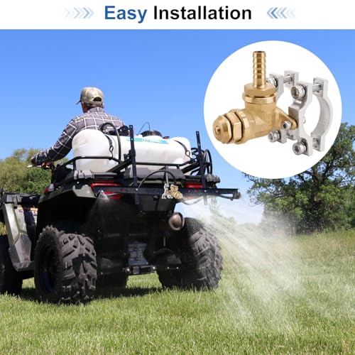 JERBOR Boomless Spray Nozzle for ATV Spot Sprayer Up to 31 FT Width Range