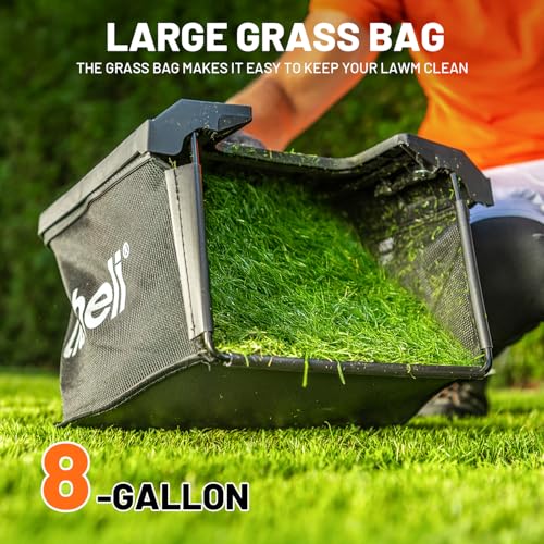 Litheli Cordless Lawn Mower 13 Inch, U20 Handy+ 20V Electric Lawn Mowers for Garden, Yard and Farm, 5 Heights Adjustment, Light Weight,4.0Ah Portable Battery Included