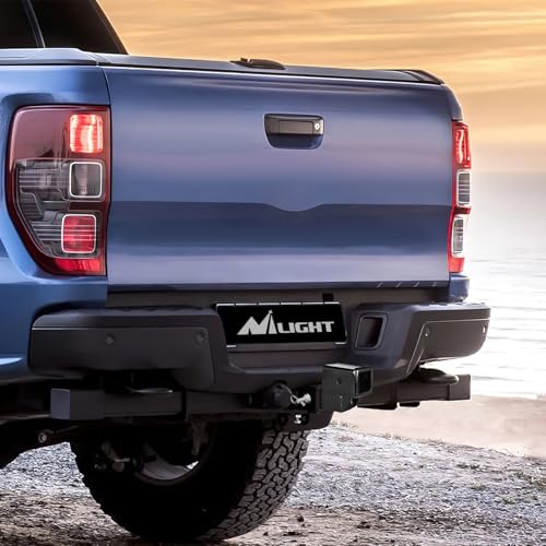 Nilight Trailer Hitch Extension 2 Inch Rise or Drop Extend 5" 7" 9" Length - color: 2" Hitch w/2" Rise/Drop