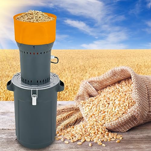 Electric Grain Mill Grinder,Versatile Grain Grinder Mill, Feed Grinder,Electric Corn Grinder,Wheat Grinder,Flour Mill Grinder for Home and Farm Use-6.6 Gallons (25L)/13.2 Gallons (50L) (13.2Gal) - size: 13.2Gal