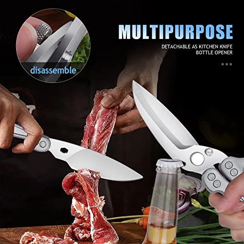 DRAGON RIOT Poultry Shears, Stainless Steel, Silver - color: Silver