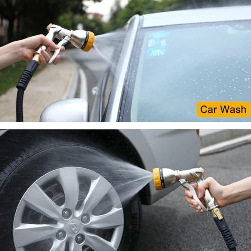 FANHAO Heavy Duty Metal Garden Hose Nozzle, High Pressure Sprayer Leakproof