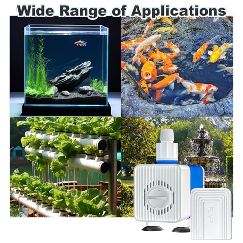 Fountain Pumps 530GPH Submersible Water Pump Outdoor with 6.9ft. High Lift - size: 530GPH Adjustable flow