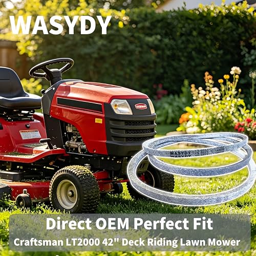 144959 Deck Belt, 532144959 1/2" x 95.5" Kevlar Belt Replacement for Craftsman LT1000 LT2000 LT3000 DYT4000 42" Riding Mower, Replaces 130801 138255 160855 24690, Compatible with Husqvarna Poulan AYP
