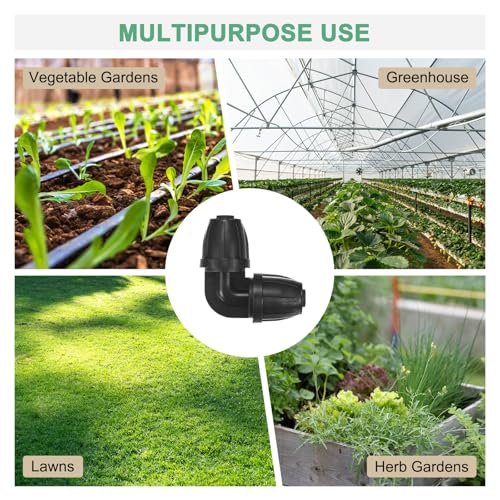 M METERXITY 5-Pack Drip Irrigation Barbed Locking Fittings 3/8 in Kit