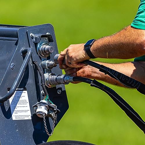 Tie Down Maxilator by Tie Down MXE-SS Accumagrapple with Universal Skid Steer Mounting, Hay Accumulator and Grapple, 10 Bale, Red/Black