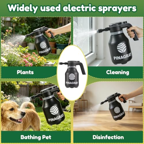 2L/0.5Gallon Upgraded Electric Water Sprayer with Thicker Body