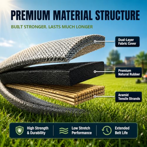 604817 Deck Belt 5/8"x143.75" for Hustler Aramid Cord - size: 604817