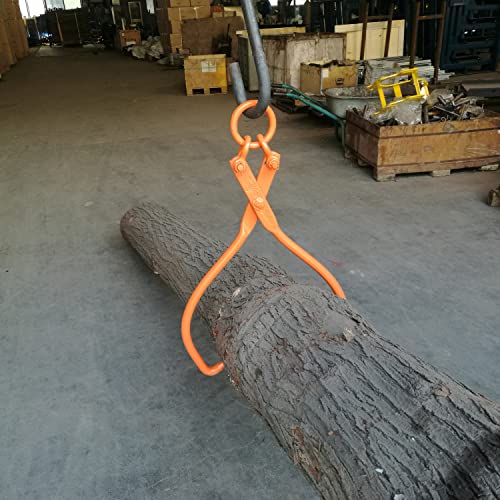 Skidding Tongs Log Lifting / Swivel Dragging Steel Tongs Log Lifting, Handling, Dragging & Carrying Tool / 25'' Jaw Opening - size: 25"-O-Ring