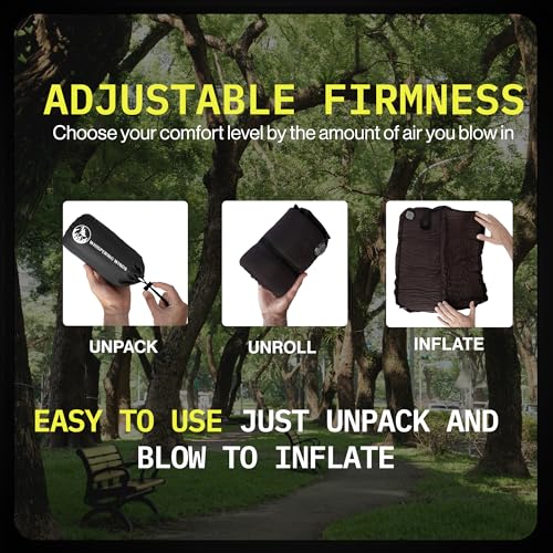 Whispering Winds Inflatable Seat Cushion - color: Black - 2pack, size: X-Large