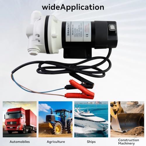 DEF Pump 12 Volt, Pump Kit for DEF, Drums, And Wall Mounts, Includes,Coupler,Flow Meter,10.6 GPM 23PSI, Lift 11m - style: 12 Volts KIT