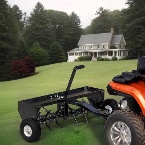 YINTATECH 40 Inch Plug Aerator Tow Behind, Pull Behind Core Aerator Tool - size: 40 Inch