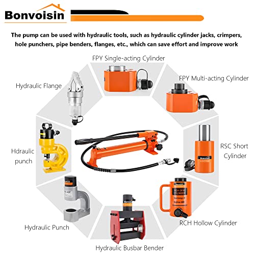 Bonvoisin Hydraulic Hand Pump Manual Ram Pump CP-700 Porta Power Pump for Hydraulic Tools(10000psi) - color: CP-700 Hydraulic Hand Pump