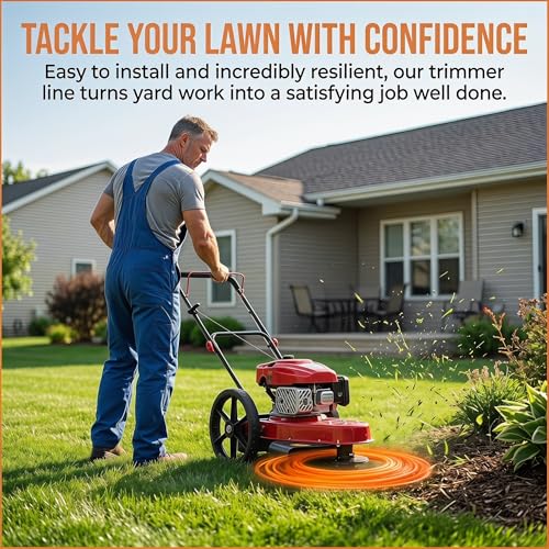 60 Pack 21884 String Trimmer Line Replacement, 21.25" x .155"