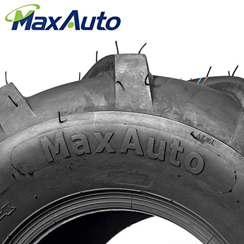MaxAuto 18x9.50-8 Lawn Mower Tires, 18x9.50x8 Ag Farm Tractors Tires, 18-9.50-8 Super Lug Garden Tractor Tires, 6Ply Tubeless, 1320lbs Capacity, Set of 2 - size: 18X9.50-8
