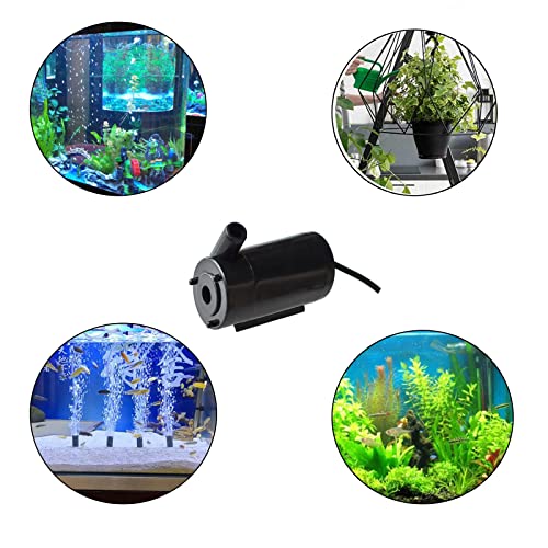 2PCS DC 3-5V Micro Submersible Mini Water Pump(Black) - color: 2pcs Black