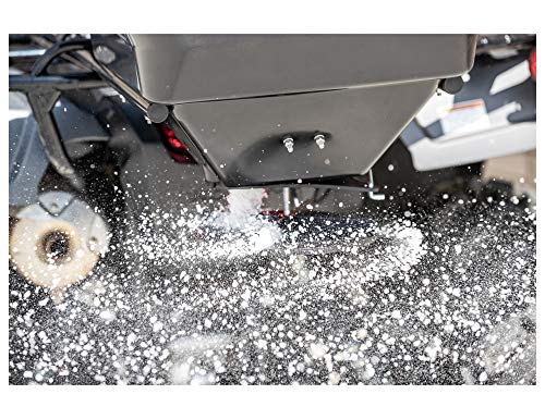 Buyers Products ATVS100 ATV Broadcast Spreader with Rain Cover, 100 lb Capacity, Rear Rack Mount, Poly Hopper, 12V Motor, for Seed, Fertilizer, Salt & Feed, All Season Use, ATV Accessories & Lawn Care