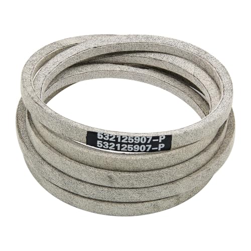532125907 Drive Belt Replacement for Craftsman 125907X Husqvarna YTH20K46 GTH26V54 GTH52XLS GTH264T LT2213A CTH126 AYP 125907 592855301 105732X 120302X / Aramid Cord / 90.00 inches - size: 1/2 X 90"