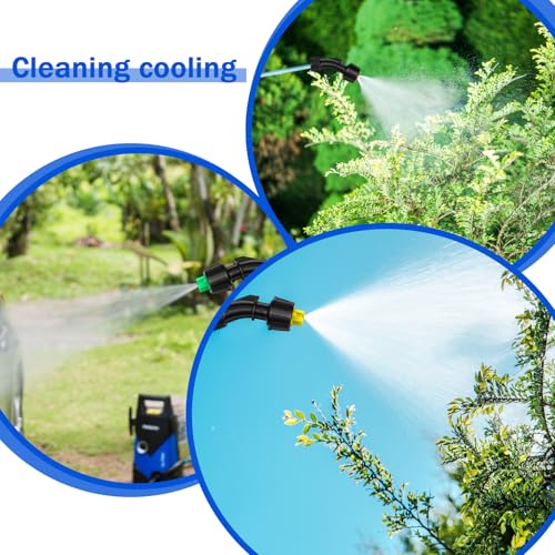 2 Pcs 110°Flat Fan Spray Nozzles, 7 Pcs 0.1–0.6mm Pore Sprayer Nozzle Tips Sprayer Replacement Parts for the Replacement Boom Pump Sprayers Knapsack Garden Agricultural Tank Spraying Equipment