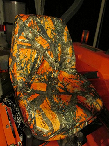 Durafit Seat Covers, for Kubota B2320,B2620,B2920,B3200,B7410,B7510,B7610,B7800,BX1850,BX2350,BX24,BX25,M5640,L2501,L3240,L3940,L4240,L5040,L5240,L5740,BX2370,BX1880 in KU09-MC2 Orange Camo - color: MC2 ORANGE Camo Endura