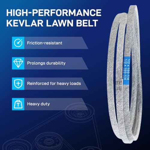 BDELI 197253 Kevlar Lawn Mower Belt for 42 Inch Deck Mower - color: 197253