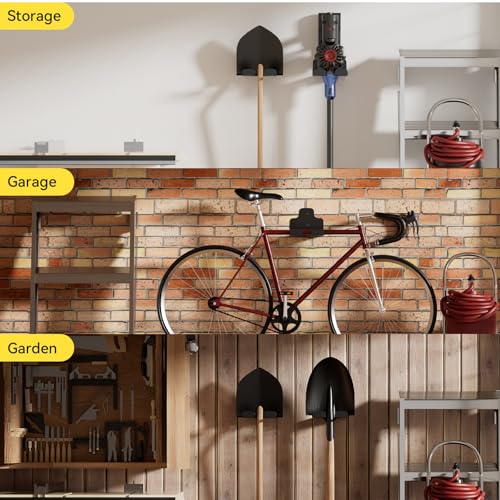 JNIHEEP Garage Organizer Trimmer Rack,Garden Power Tool Hanger,2 Pack,Black - color: Black 2 Packs