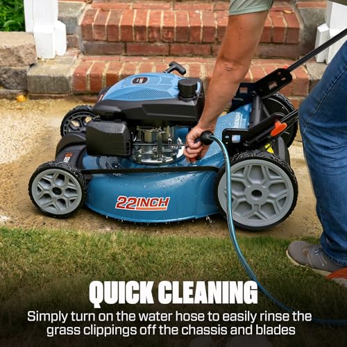 SENIX 201cc 22" 3-in-1 Variable Speed Self Propelled Gas Lawn Mower