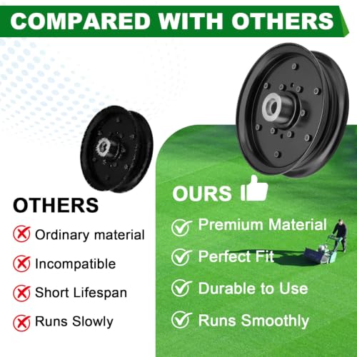 Flat Idler Pulley (126124 604231) Fits Hus tler Rap tor 52" 937763 937813 938597 937854 937755 Rap tor Flip Up Rap tor SD 48" 54" 60" 938688 280-811 938035 939207 938696 939181 Lawn Mowers - color: 126124 604231