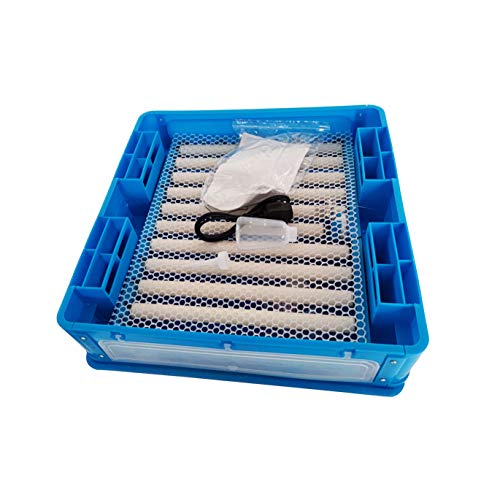 TECHTONGDA 64 Eggs Digital Egg Incubator Automatic Poultry Hatcher with Egg Turning and LCD Display 110V