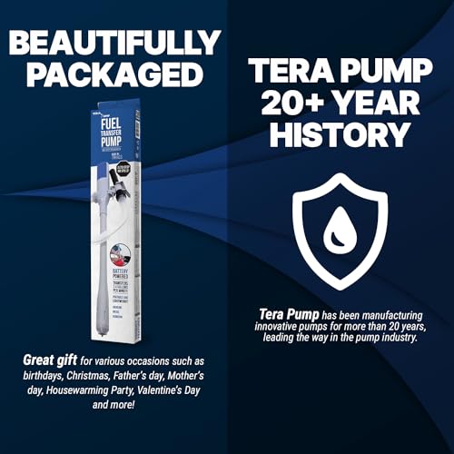 TERA PUMP Automatic Portable Battery Operated Water/Fuel Transfer Pump - style: Basic Stick Pump (AA)