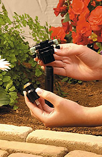 Orbit 3-Pack 67005 4-Port Drip Irrigation Manifold for 1/4 Inch Tube - Efficient Water Distribution for Your Garden