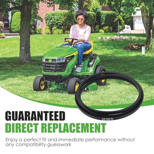 532130969 Mower Drive Belt Fit for Husqvarna YTH22V46 YTH24K48 YTH2348 YTH24V48 LGT2654 LGT2554 Replace# 592855201 584444701 130969 704426 (0.5" X 92.5") - size: 0.5" x 92.5"