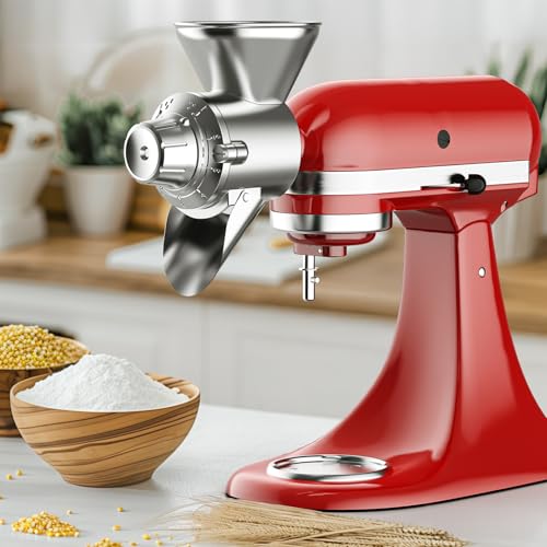 GVODE Grain Mill Attachment for KitchenAid Stand Mixer, Flour Mill