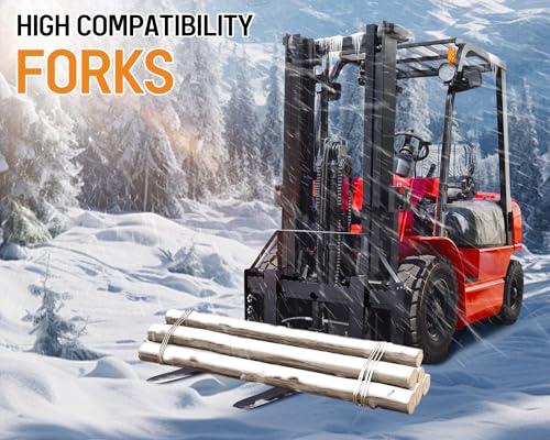 Albott 45" Heavy-Duty Tractor Pallet Forks with 50" Forklift Blades - size: Extra Large