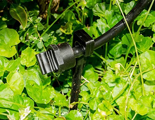 Lily's Home Garden Irrigation System. Water Irrigation Drip Kit for Your Garden Plants, Flower Raised Bed and Greenhouse. Include a 33 Foot Tubing Drip Line and 25 Drippers. Indoor or Outdoor