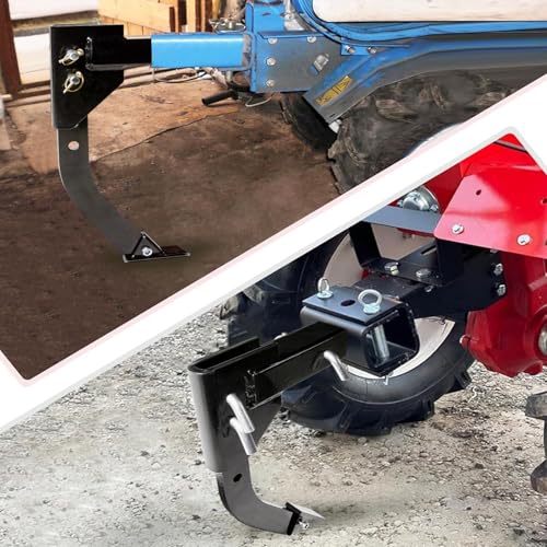 Hitch Mounted Ripper, 16'' Scarifier Shank, Updated Heavy Duty Hitch Lawn Trencher, Middle Buster Plow for CAT 0&1,3-Point Quick Hitch Tractors, 20mm Thicken Sub Soil Shank with 2 Ripper Teeth