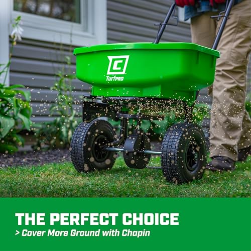CHAPIN 89000A TurfPro 80 lb Lawn Spreader, Push, Seed and Fertilizer - style: 80Lbs