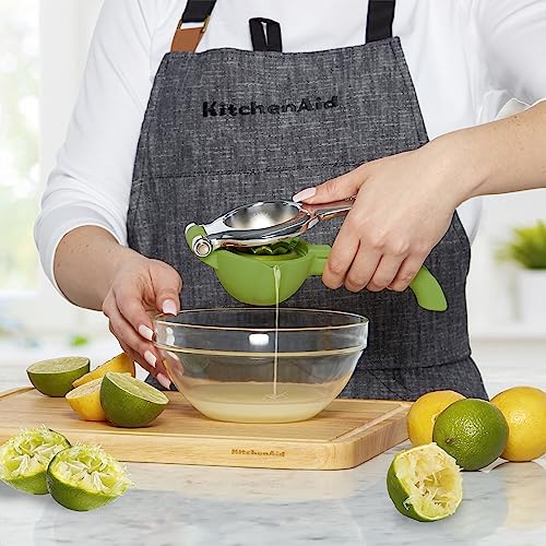 KitchenAid Citrus Juice Press Squeezer for Lemons and Limes with Seed Catcher and Pour Spout, 8 Inch (Pack of 12) - color: Lime, size: 8 Inch (Pack of 12)