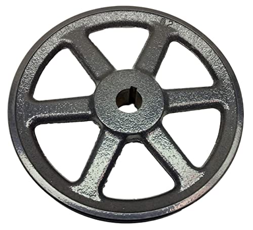 BK60-3/4" Inch Bore Solid Pulley with OD 6" for V-Belts cast Iron Size 4L, 5L